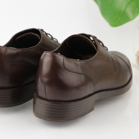 Cole Haan Mens Henry GrandOS Oxfords Size 11 M Brown Leather Cap Toe Dress Shoes main image 14